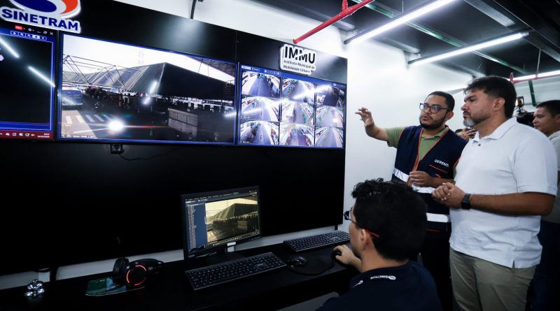 Prefeitura e Sinetram inauguram novo Centro de Controle Operacional do transporte público com monitoramento por 225 câmeras inteligentes em Manaus