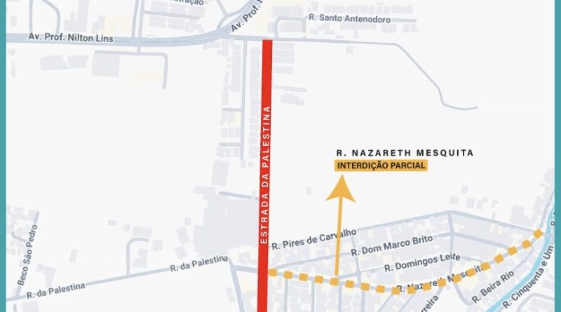 Em nota, a Prefeitura de Manaus informa que duas vias do bairro da União terão interdições temporárias para obras de drenagem a partir de quinta-feira, 22/10.