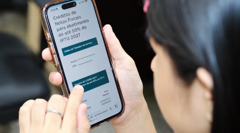 Contribuintes podem solicitar créditos da Nota Fiscal de Serviço para abatimento de até 50% no IPTU 2027