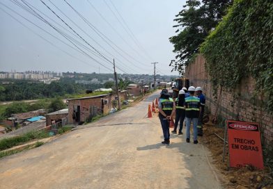 Prefeitura de Manaus acompanha obras de melhoria no abastecimento de água que vão beneficiar 8 mil pessoas na zona Norte