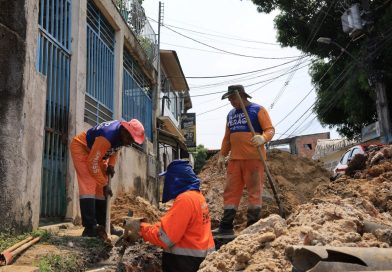 Prefeitura de Manaus mobiliza equipes em obra emergencial para recuperar drenagem no bairro Vila da Prata