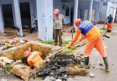 Prefeitura de Manaus desobstrui caixa coletora no bairro Alvorada e reforça prevenção contra alagamentos
