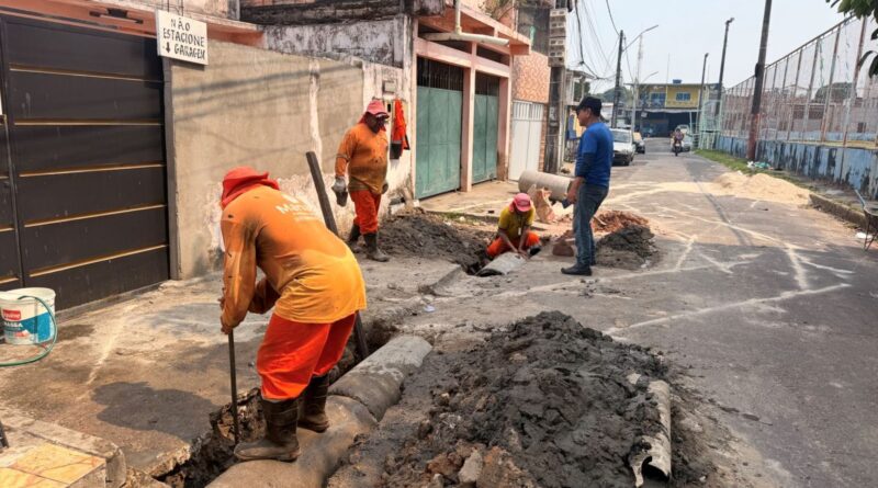 Prefeitura de Manaus recupera drenagem profunda no bairro Petrópolis e melhora infraestrutura para moradores