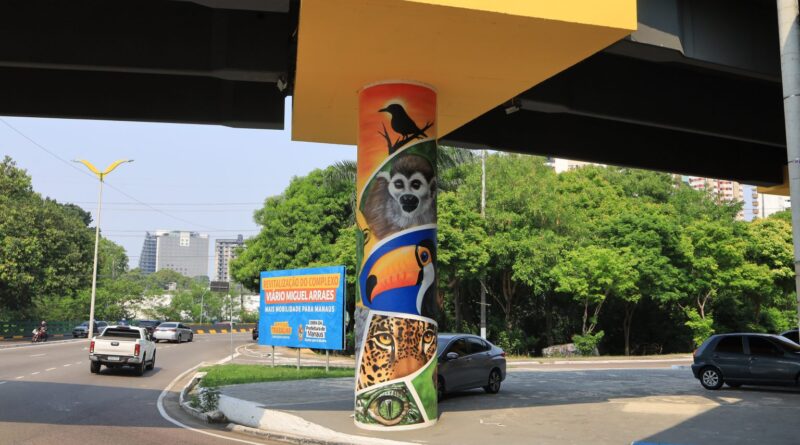 Prefeitura de Manaus avança na modernização do viaduto Miguel Arraes e valoriza espaços públicos