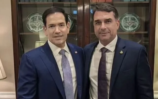 Marco Rubio está por trás da ida de Flávio para os EUA, diz aliado