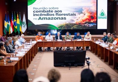 Governo Federal, Ministros e autoridades do Amazonas se reúnem na Suframa para debater combate aos incêndios no estado